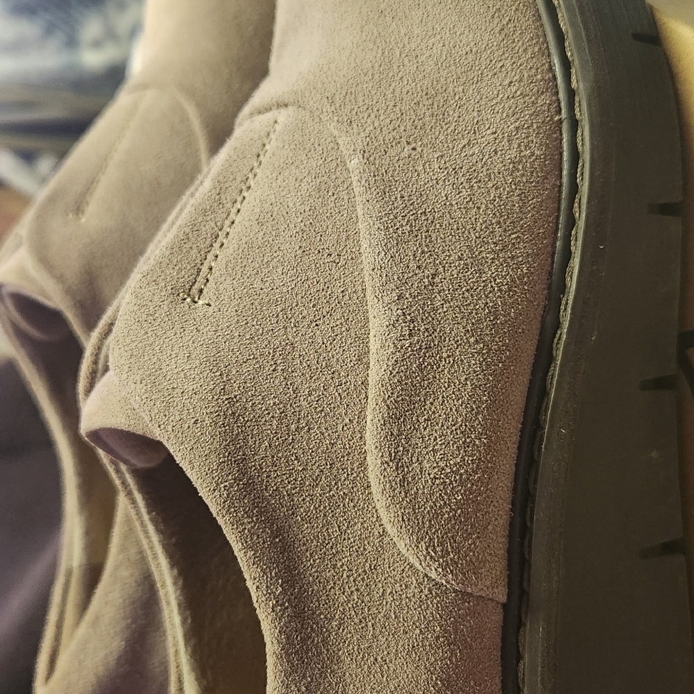 Clarks Women's Platform Shoes in Taupe Suede